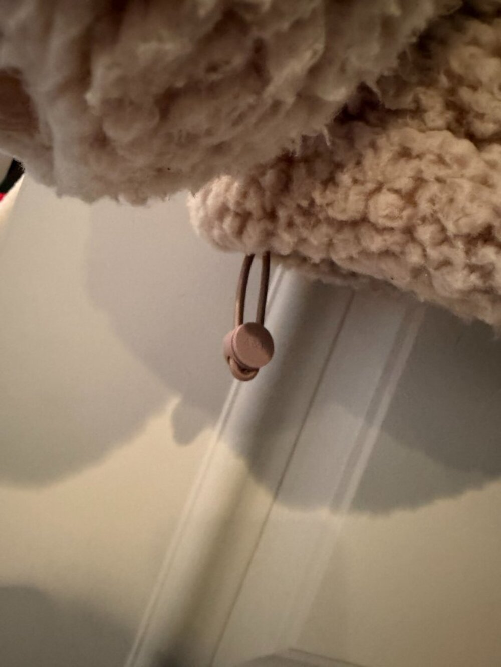 Abercrombie & Fitch Cream Sherpa Fleece Teddy Zip Jacket Size M - Picture 3 of 5